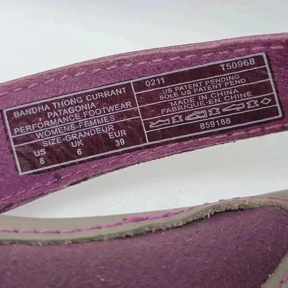 Patagonia Bandha Thong Sandal In Currant - Picture 9 of 9